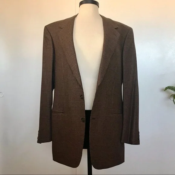 VTG BRIONI for Neiman Marcus luxury houndstooth sport coat - Picture 6 of 16